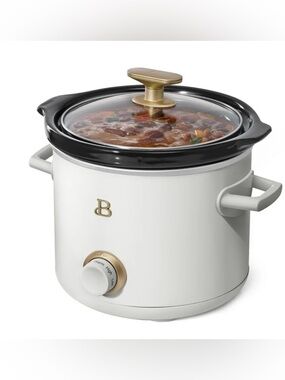 Beautiful 2QT Slow Cooker White Icing Drew Barrymore Compact New in Box